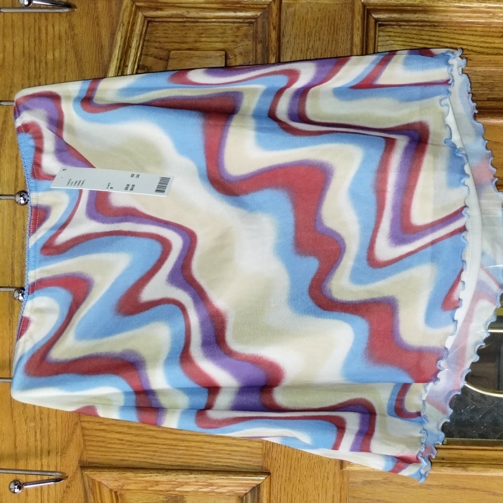 Urban Outfitters Printed Mesh Skirt - Picture 2 of 6
